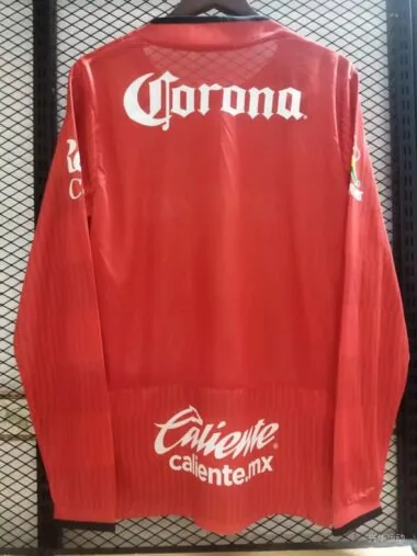 25-26 Toluca Home Long Sleeve Soccer Jersey