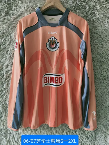 Chivas 2006/07 GK away long sleeves soccer jersey size S-2XL