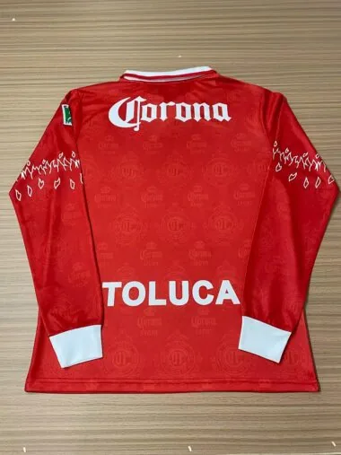 Retro 1996-97 Toluca Home long sleeves Jersey (S-2XL)