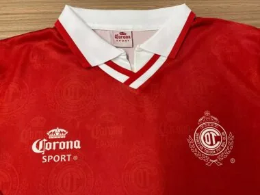 Retro 1996-97 Toluca Home long sleeves Jersey (S-2XL)