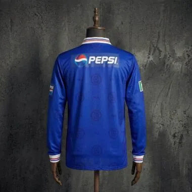 Retro 1998 Cruz Azul home Long Sleeve Jersey (S-2XL)