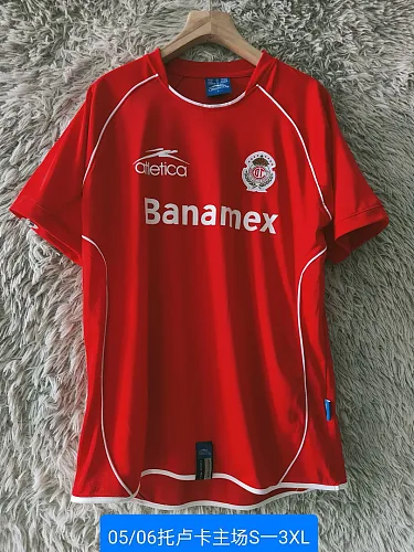 Retro 2005/06 Toluca Home Jersey S-XXL