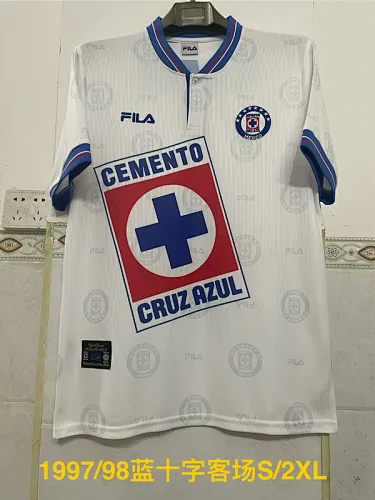 Retro 99-00 Cruz Azul away soccer jersey size S-2XL