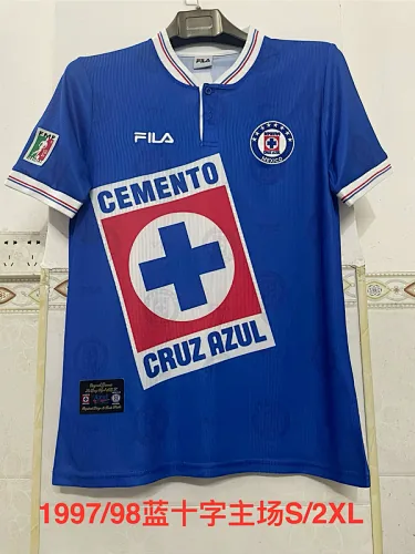 Retro 99-00 Cruz Azul home soccer jersey size S-2XL