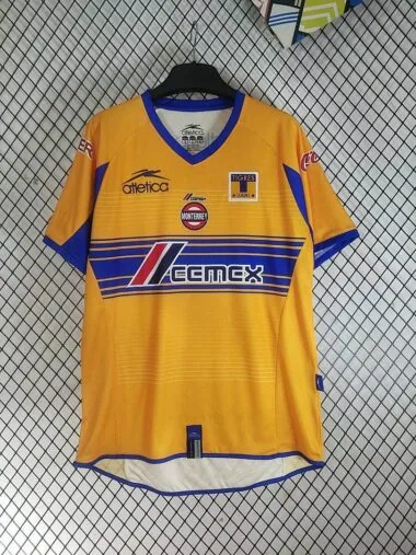 Camisa de jogo em casa retro dos Tigres da UANL, época 2006/07