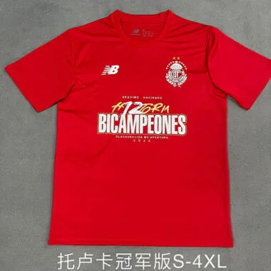 Toluca 2025/26 Red Champion Edition jersey