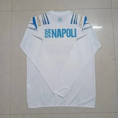 25-26 Napoli white training long sleeves jersey