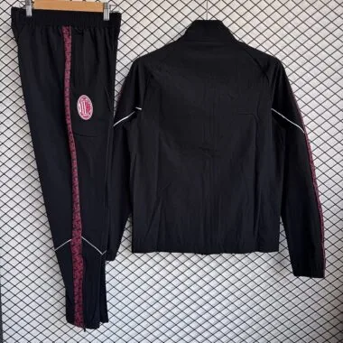 AC Milan 2025/26 Black Windbreaker Suit (S-2XL)