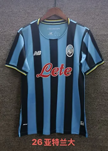 Atalanta B.C. 2025/26 Home soccer jerseys With Sponsor Size S-2XL