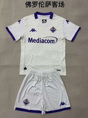 Fiorentina 2025-26 Away Kids Kit