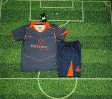 Inter Milan 2025/26 Third Away Kids Kit (Size 16-28)