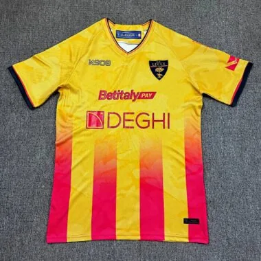 Lecce 2025/26 home soccer jersey size S-2XL