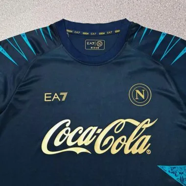 Naples Napoli 2025/26 Blue Pre-Match Long Sleeve Training Jersey