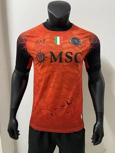 Naples Napoli 2025/26 Halloween version Red Player Edition soccer Jersey S-2XL