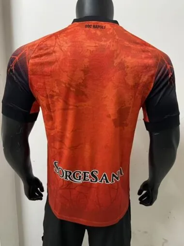 Naples Napoli 2025/26 Halloween version Red Player Edition soccer Jersey (S-2XL)