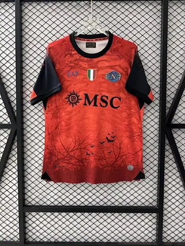 Naples Napoli 2025/26 Halloween version Red soccer Jersey S-4XL