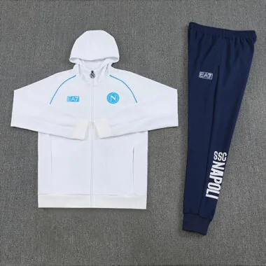 Napoli 2025-26 white hooded training suit S-XXL