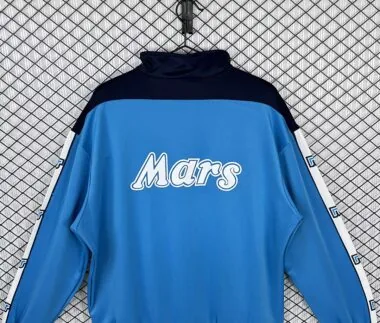 Veste bleue rétro du Napoli, saison 1988-1989 (tailles S à 2XL)