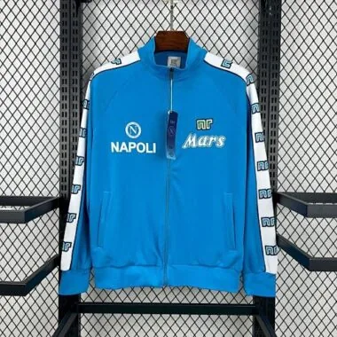 Retro 1988-89 Napoli blue jacket size S-2XL