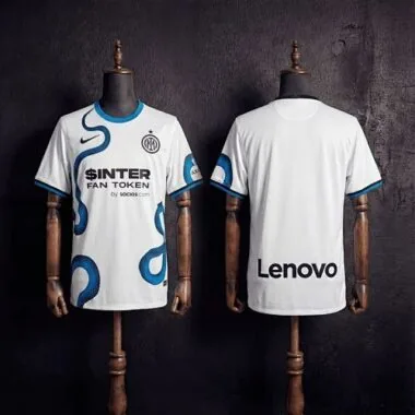 Camisola de jogo fora do Inter de Milão, modelo Retro 2021/22, tamanhos S-XXL