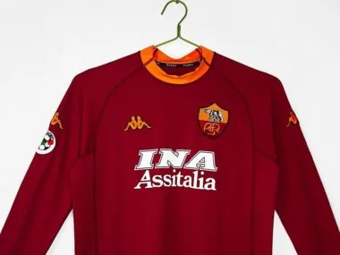 Retro Roma 2000/01 Home Long Sleeve (S-2XL)