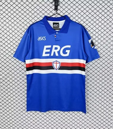 Retro Sampdoria 1993/94 home soccer jersey size S-2XL