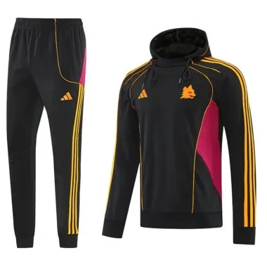 Roma 2025/26 Black Hoodie Suit (S-2XL)