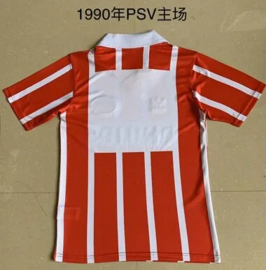 1990 PSV - equipamento de casa vermelho/branco