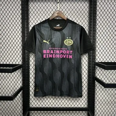 Camisa preta de treino pré-jogo do PSV Eindhoven 24-25