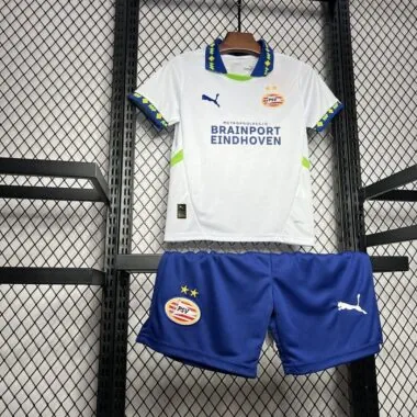 24-25 PSV Third away white kid kit