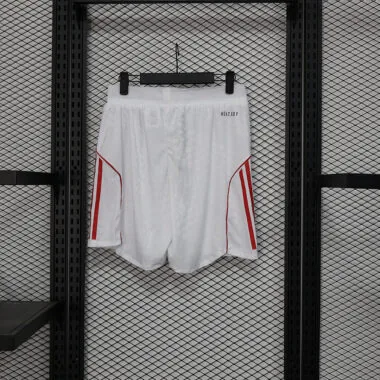 25-26 Calções do Ajax, versão para jogadores, brancos, comemorativos do 125.º aniversário