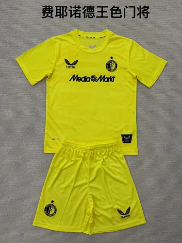 Equipamento infantil amarelo do guarda-redes do Feyenoord, n.º 25-26