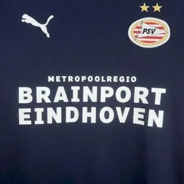 Camisa de futebol do PSV Eindhoven para os jogos fora de casa de 25 e 26