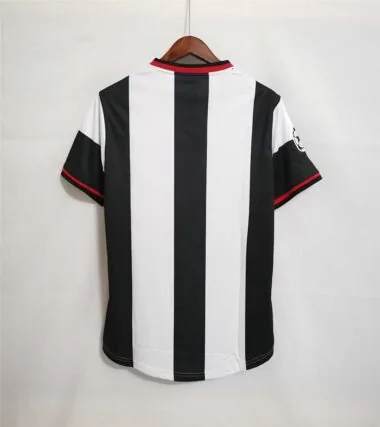 98-99 PSV, equipación de visitante, negra y blanca
