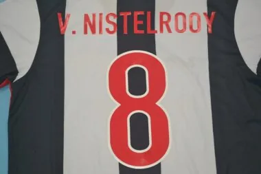98-99 PSV, equipación de visitante, negra y blanca