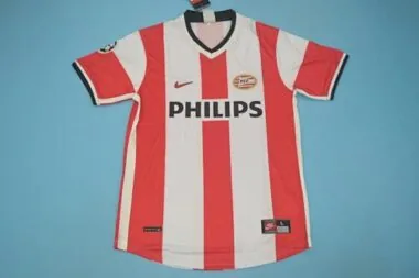 98-99 PSV, camisola de casa vermelha/branca
