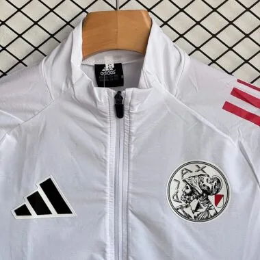 Ajax 2025/26 White Windbreaker Suit (S-2XL)