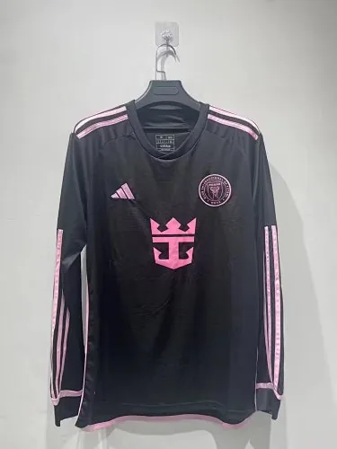 24-25 Miami away long sleeve soccer jersey