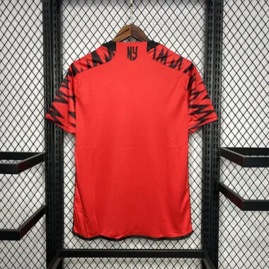 Camisa vermelha de jogo fora de casa do New York, n.º 24-25