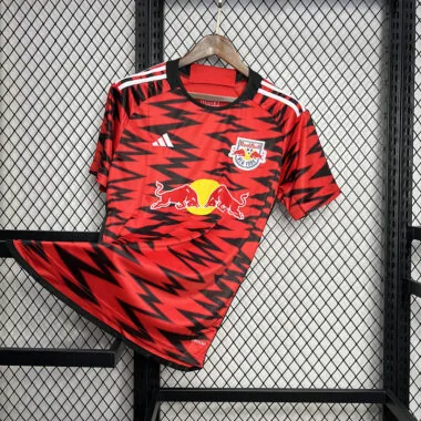 Camisa vermelha de jogo fora de casa do New York, n.º 24-25