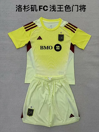 25-26 Los Angeles FC yellow goalkeeper kid kit