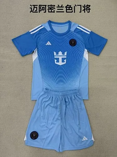 25-26 Miami blue goalkeeper kid kit