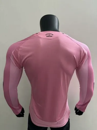 Camisa de jogo em casa do Miami, de manga comprida, versão jogador, n.º 25-26