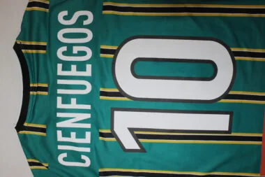 Camisa retro verde do LA GALAXY para jogos fora de casa, n.º 99