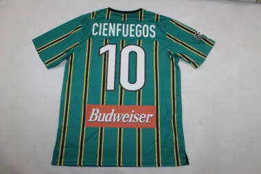 Camisa retro verde do LA GALAXY para jogos fora de casa, n.º 99
