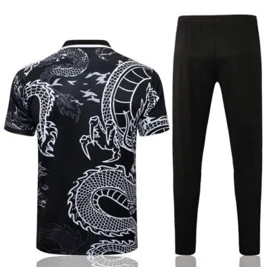 24-25 Real Madrid black dragon polo suit