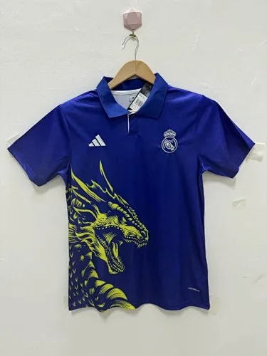 24-25 Polo del Real Madrid con il drago blu