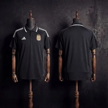 Argentina 2026 Polo nera taglie S-XXL