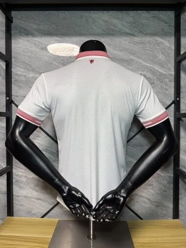 Manchester United 2025/26 White Polo Player Version