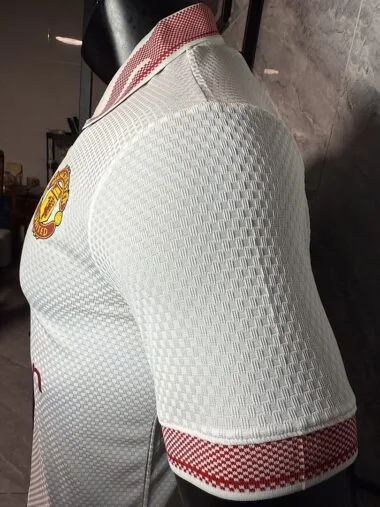 Manchester United 2025/26 White Polo Player Version